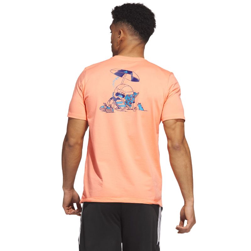 Adidas Lil Stripe Spring Break Graphic Short Sleeve Basketball Tee M IC1869 Póló