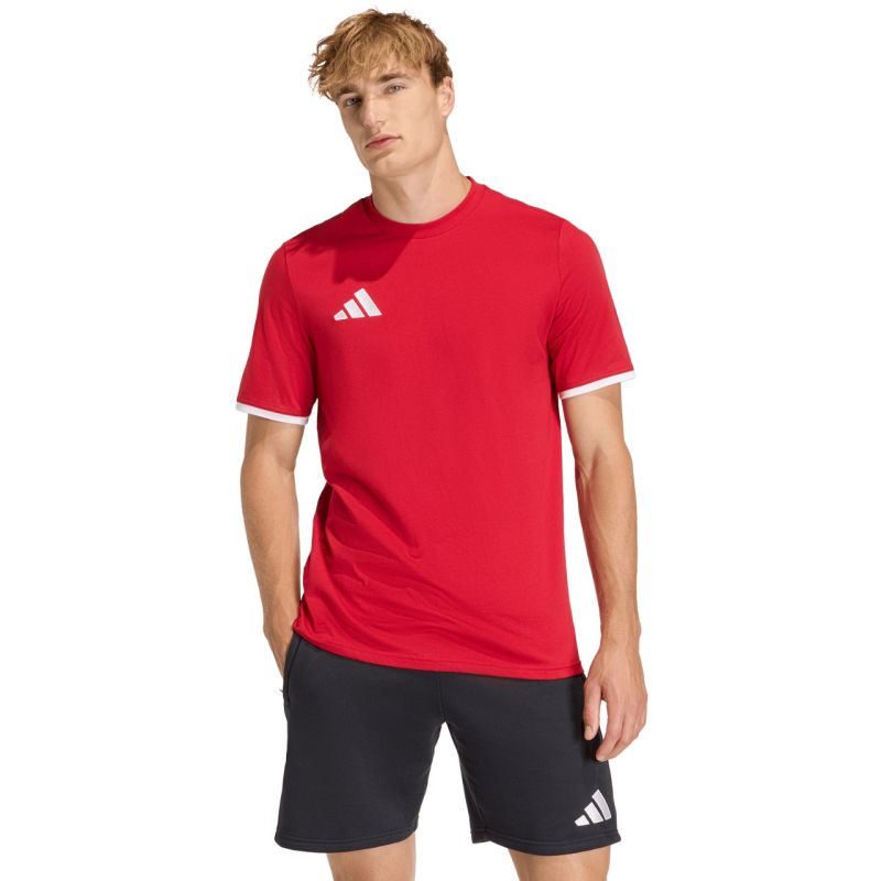 Men's adidas Entrada 26 Tee red piros férfi póló JZ6676