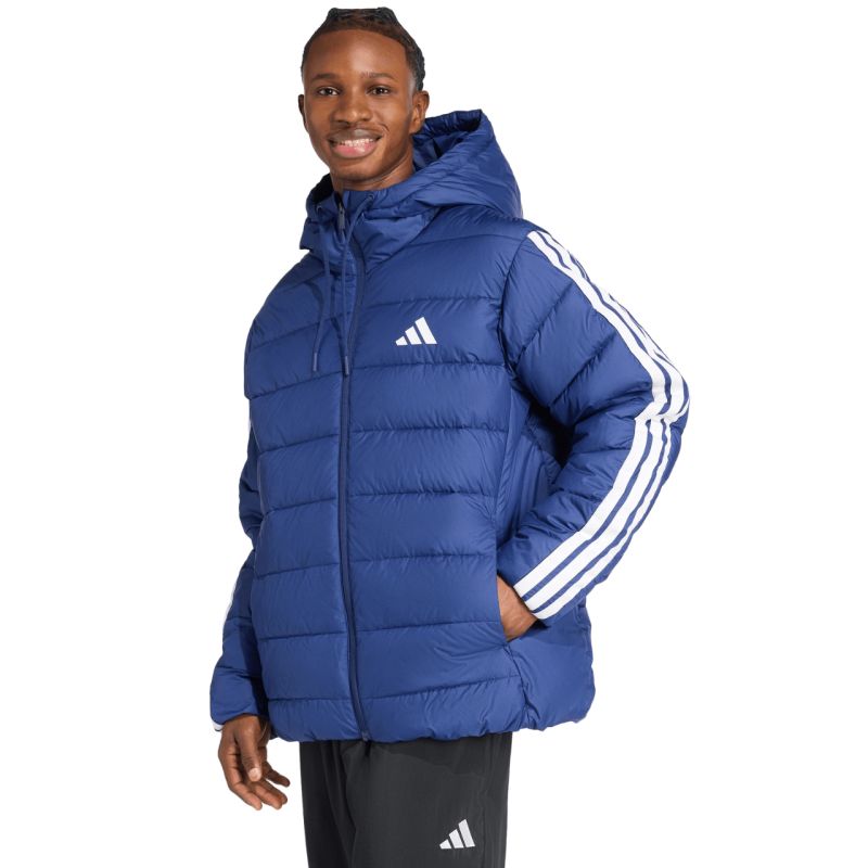 Men's adidas Essentials CLIMAWARM 3-Stripes Jacket Blue férfi Kabát JX7771
