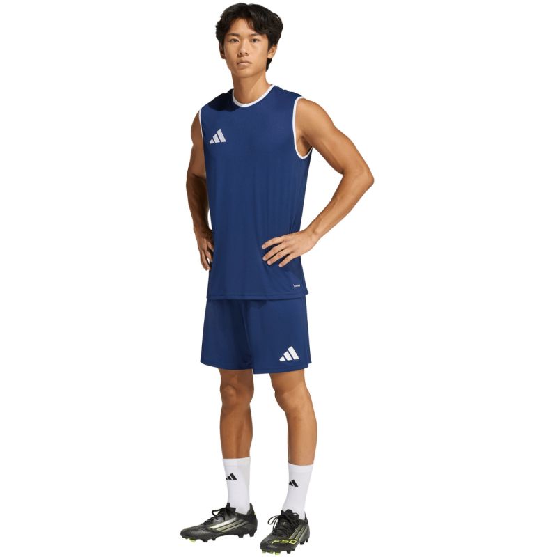 Adidas Men's Entrada 26 Sleeveless Jersey Navy Blue sötétkék férfi póló