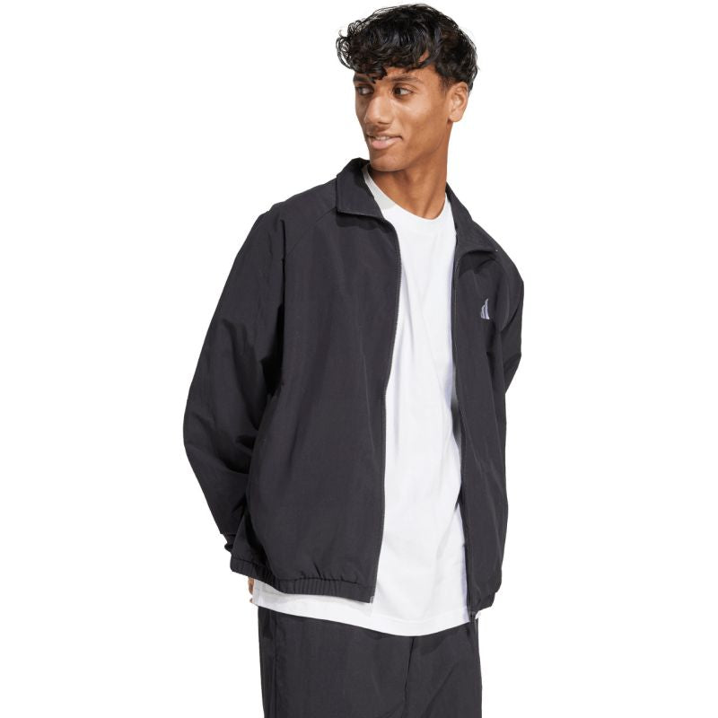 Adidas Men's Essential Small Logo Windbreaker Black fekete férfi dzseki JM1772