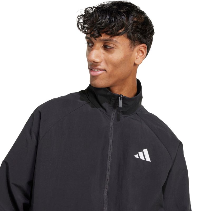 Adidas Men's Essential Small Logo Windbreaker Black fekete férfi dzseki JM1772