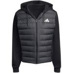 adidas Men's Essentials Climawarm Hybrid Down Hooded Jacket Black férfi KA5251