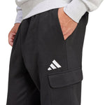 adidas Men's Essentials Feelcozy Fleece Cargo Pants Black férfi JE3820