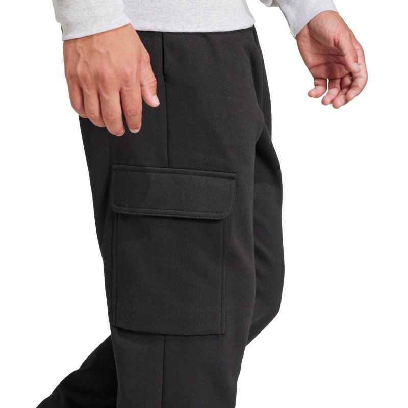 adidas Men's Essentials Feelcozy Fleece Cargo Pants Black férfi JE3820