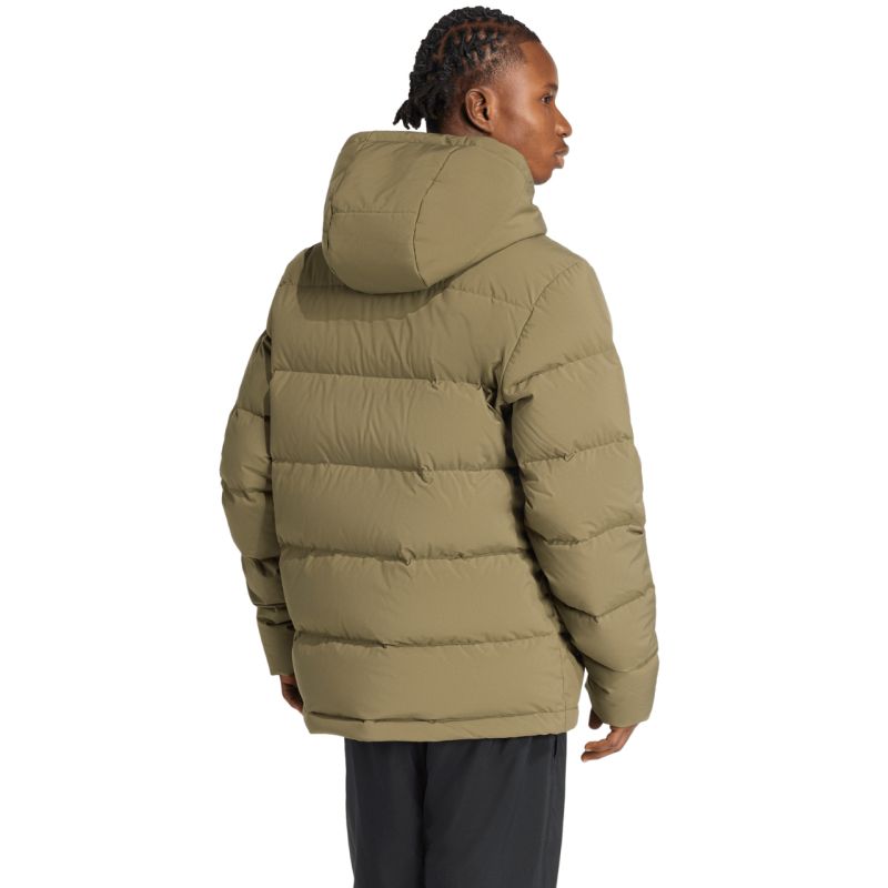 adidas Men's Helionic Climawarm Hoodie Jacket Olive férfi JX0580