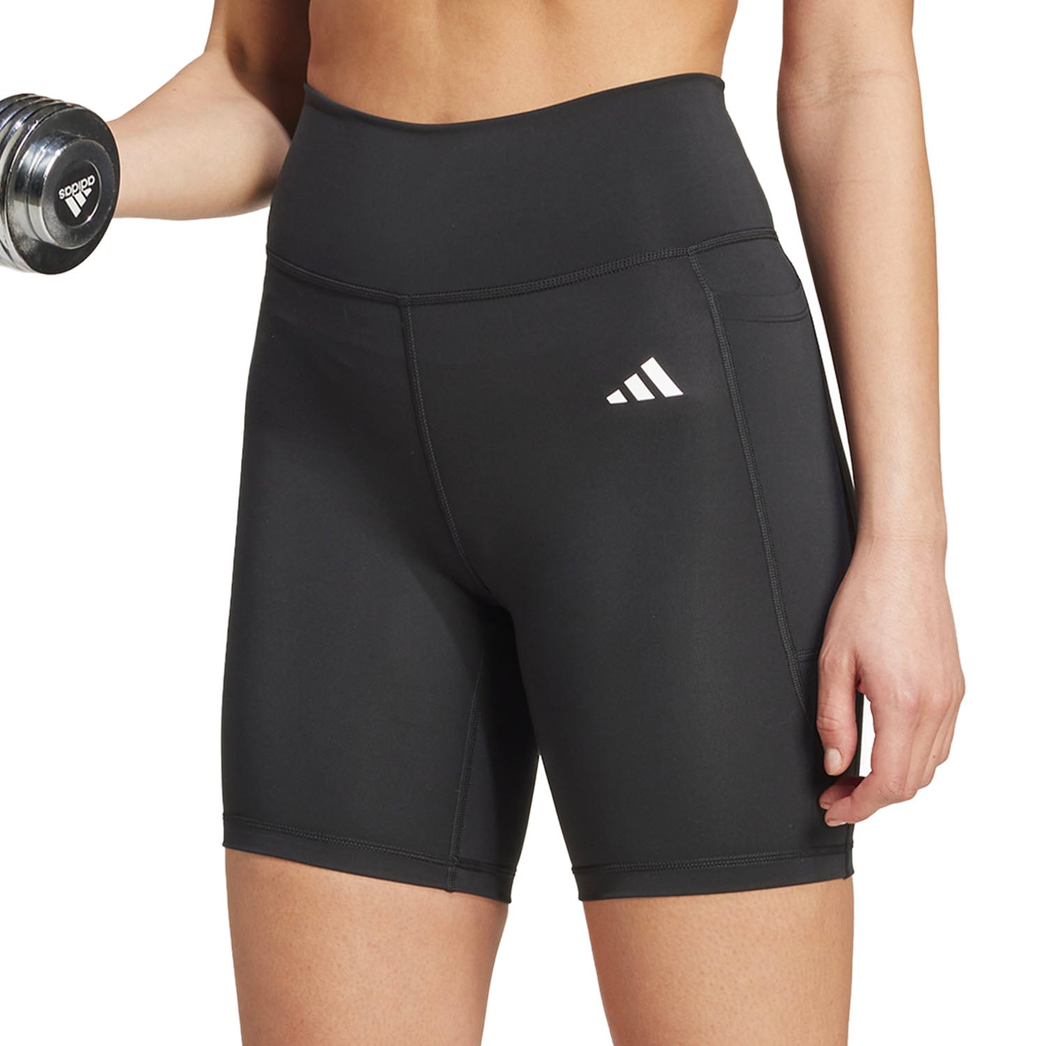 adidas Optime Essentials Stash Pocket 7-Inch Short W IT2281 Nadrág