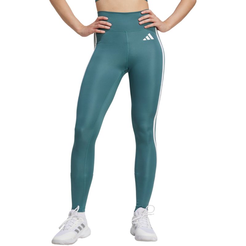adidas Optime Essentials 3-Stripes 7/8 Women's Green női leggings JY2152