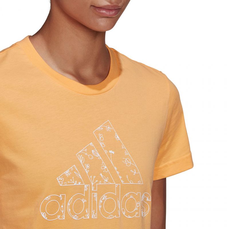 Adidas Outlined Floral Graphic T-Shirt W GL1030 Póló