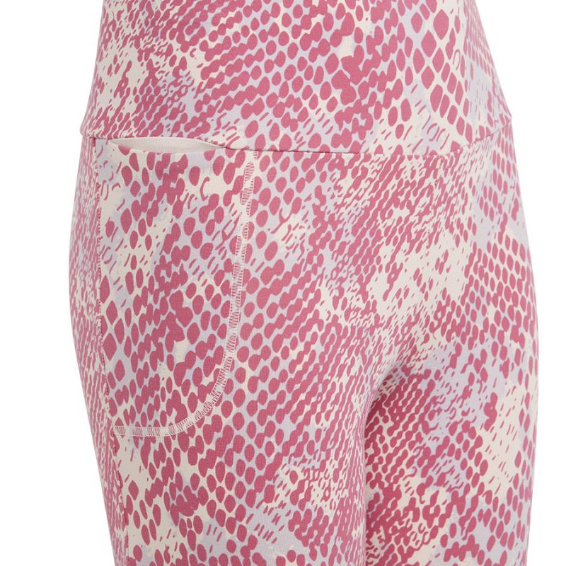 adidas Pants adidas Essentials Future Icons Allover Print Tights Jr IC0095 Nadrág