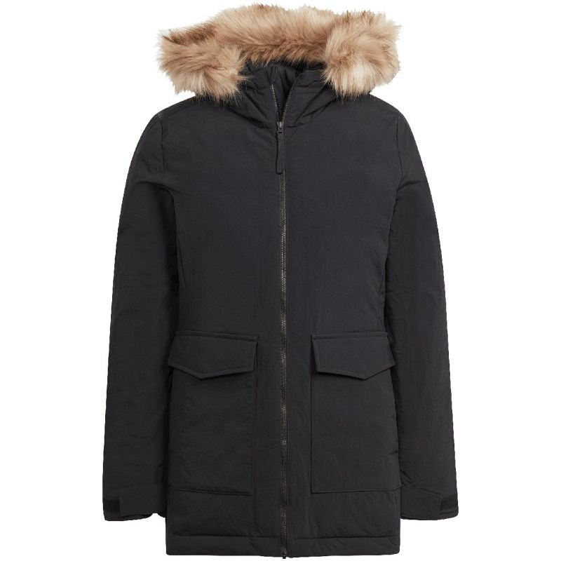 Adidas Parka Hooded Fur W IJ8260 Ruházat