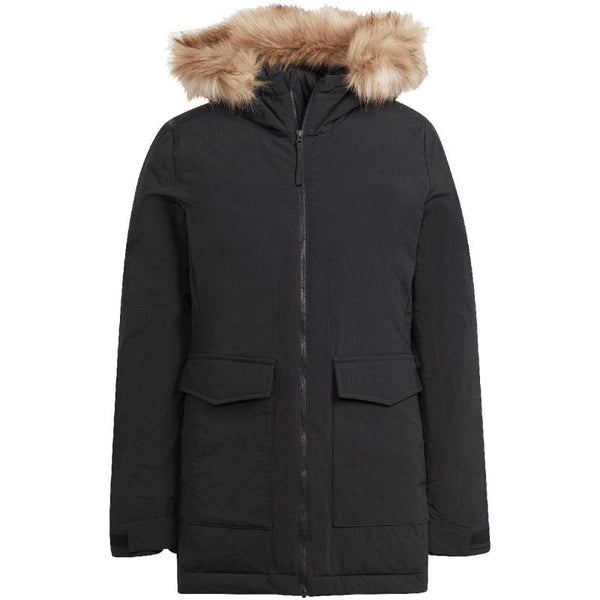 Adidas Parka Hooded Fur W IJ8260 Ruházat