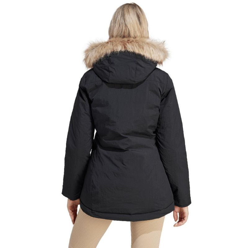 Adidas Parka Hooded Fur W IJ8260 Ruházat
