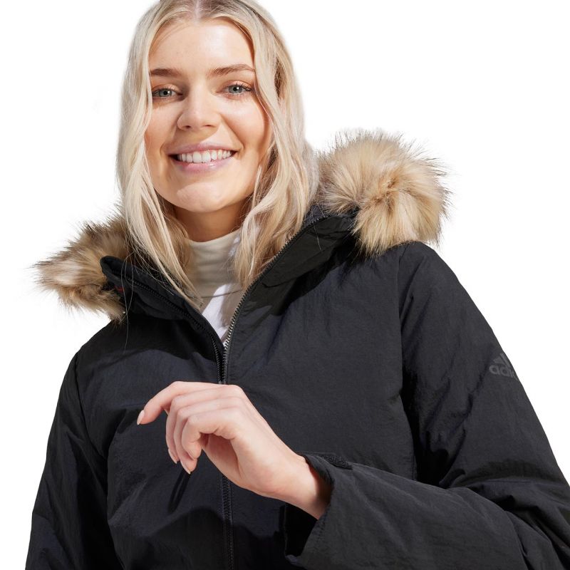 Adidas Parka Hooded Fur W IJ8260 Ruházat