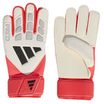 adidas Predator Match goalkeeper gloves white and red piros kapuskesztyű KA7783