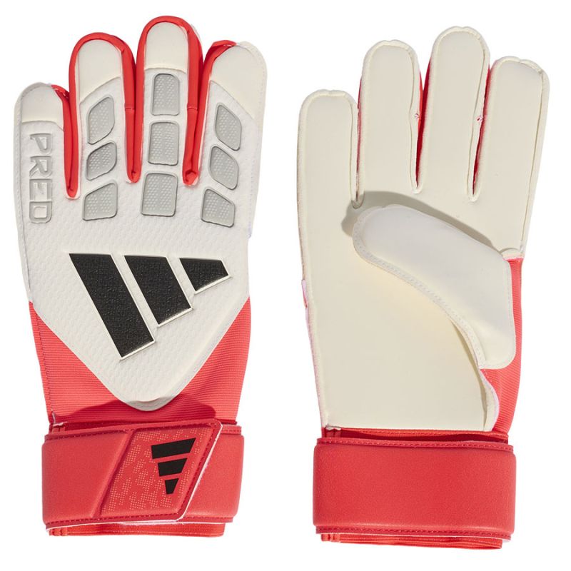 adidas Predator Match goalkeeper gloves white and red piros kapuskesztyű KA7783