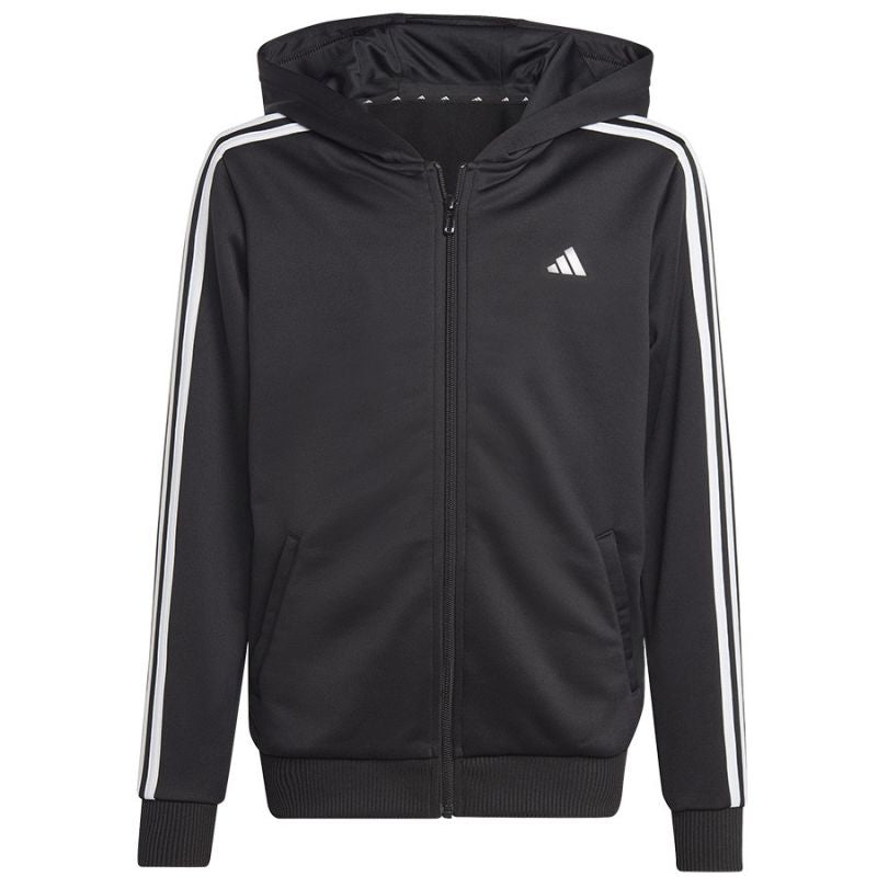 adidas Sweatshirt adidas Tr-Es 3 Stripes Full-Zip Hoody Jr HY1102 Pulóver - Sportmania.hu