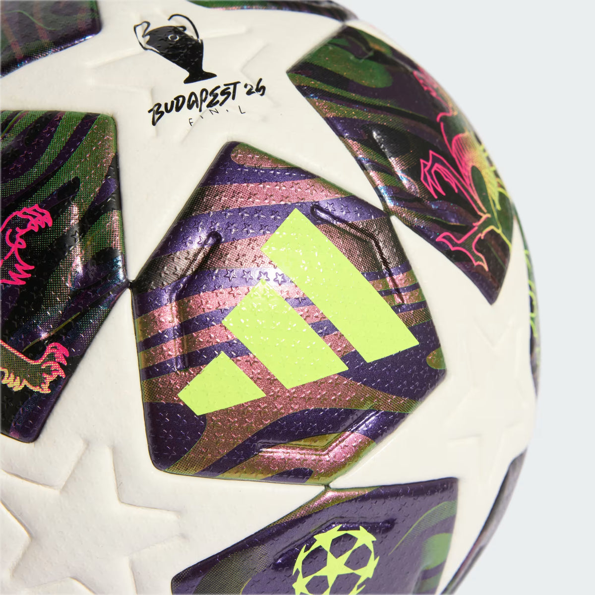 adidas UCL 25/26 Final Pro Purple and White BL labda JX9077