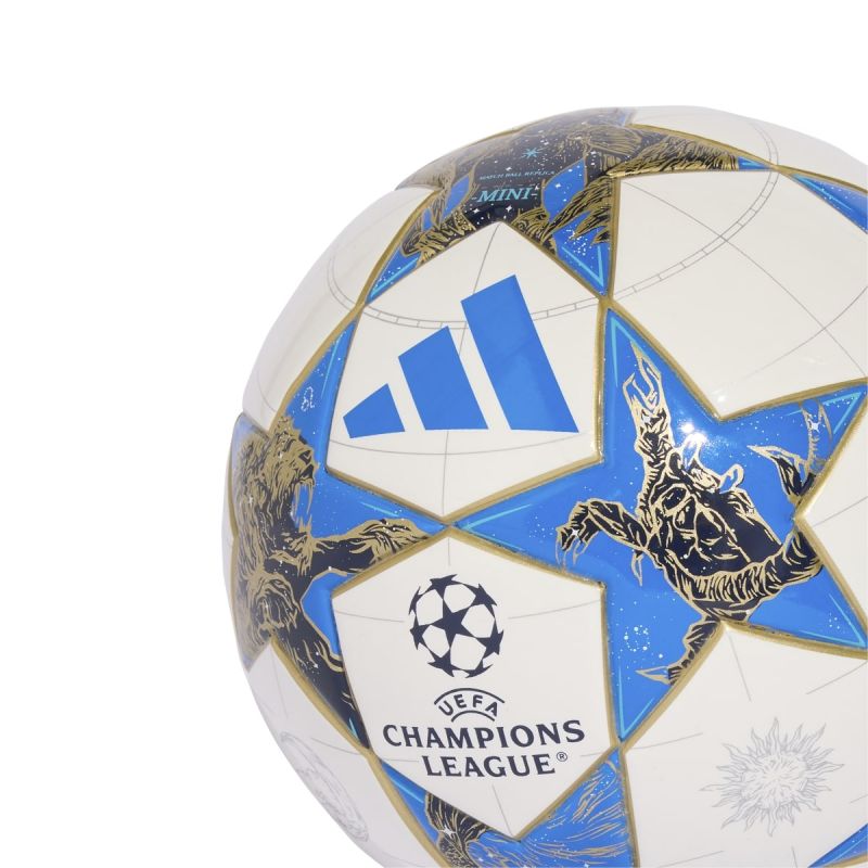 adidas UCL Mini 25/26 League Stage Football White, Blue, and Gold JP1544 labda - Sportmania.hu