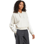 adidas Women's Essentials 3-Stripes Quarter-Zip Beige női Kapucnis pulóver JN1958