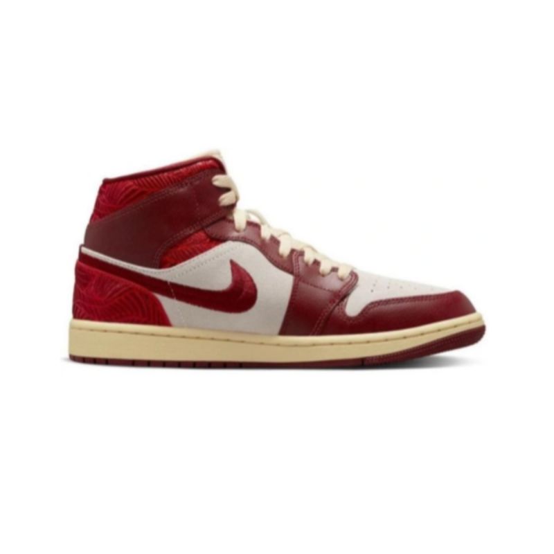 AIR Jordan 1 Mid SE Red Shoes - piros utcai cipő