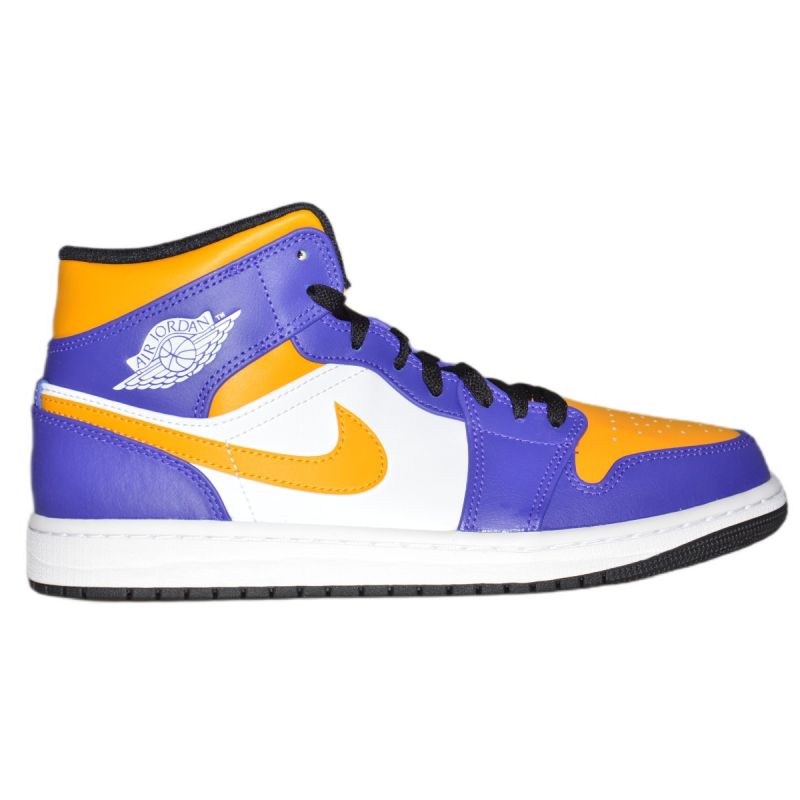 AIR Jordan 1 MID Sneakers Los Angeles Lakers LA - férfi utcai cipő