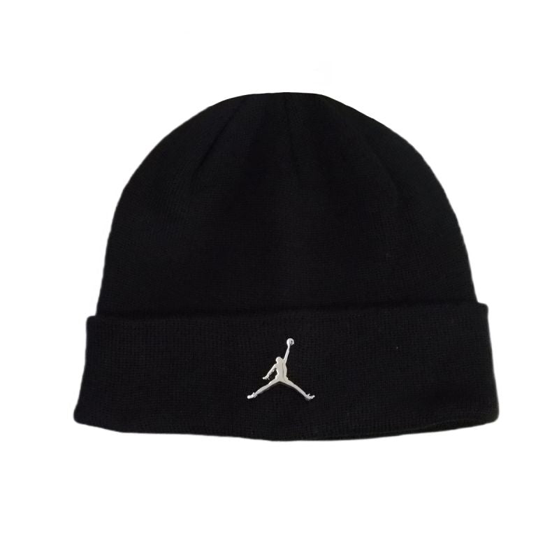 AIR Jordan Beanie Cuffed Black - uniwersalny kötött sapka