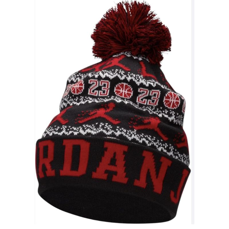 AIR Jordan Peak Unisex Pom-Pom Winter Hat - uniwersalny kötött sapka