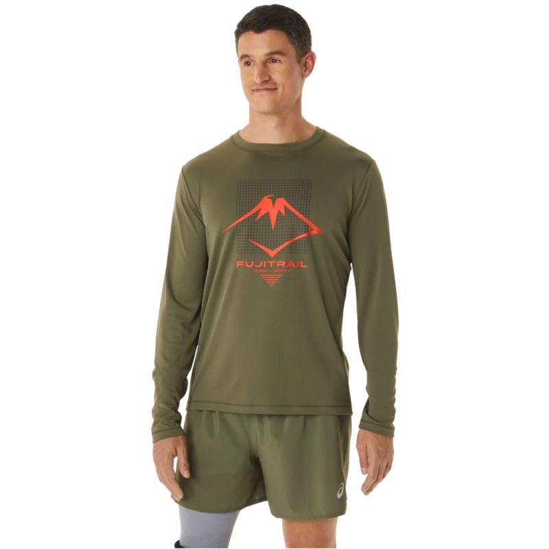 Asics Fujitrail Logo LS Top 2011C720-300 T-shirt Ruházat póló