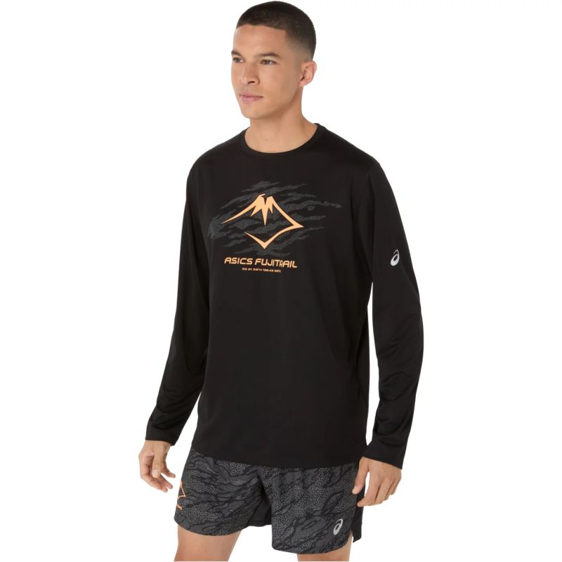 Asics Fujitrail Logo LS Top - Férfi Hosszú Ujjú Futófelső 2011D391-001