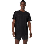 Asics METARUN Short Sleeve Top fekete póló 2011D510001