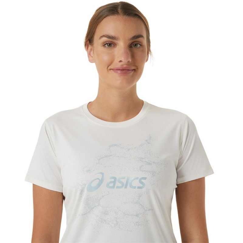 Asics Nagino Graphic Run SS Top W 2012C752-100 T-shirt Póló - Sportmania.hu