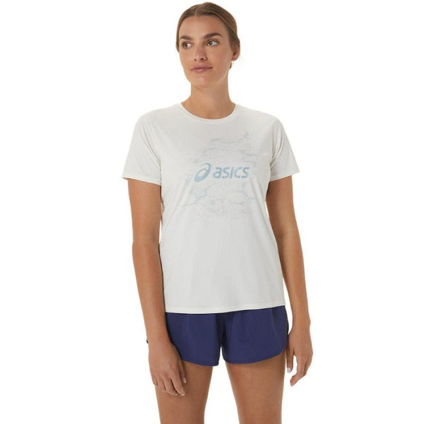 Asics Nagino Graphic Run SS Top W 2012C752-100 T-shirt Póló - Sportmania.hu