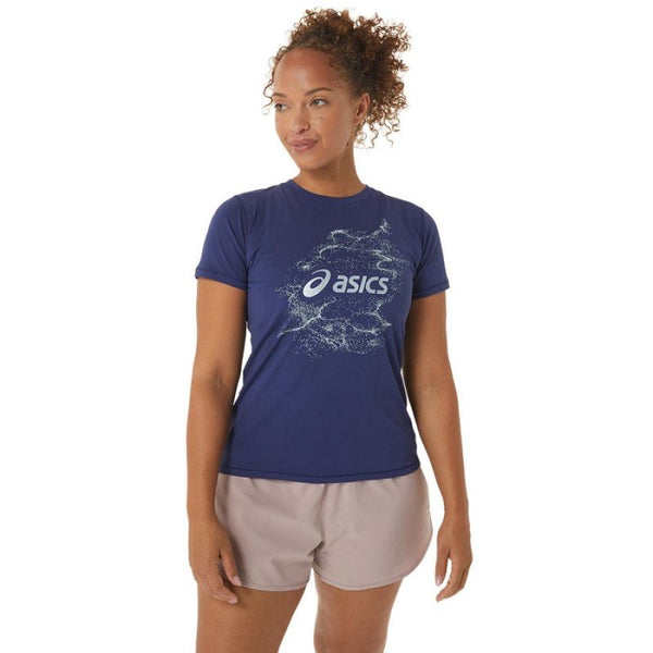 Asics Nagino Graphic Run SS Top W 2012C752-405 T-shirt Póló - Sportmania.hu