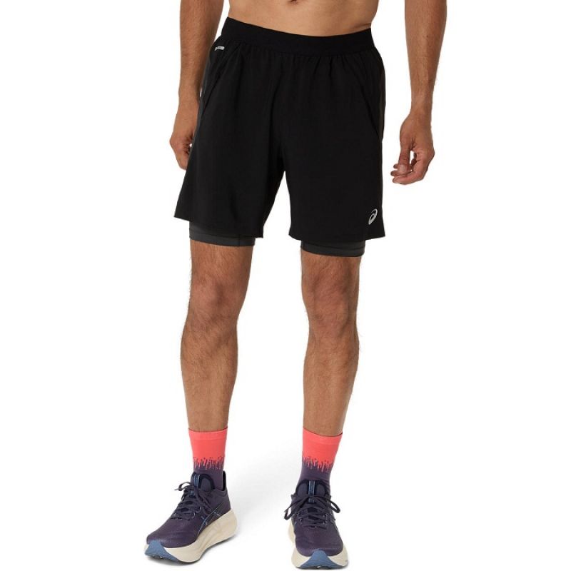 Asics Road 2N1 7IN Shorts M 2011D246001 Ruházat