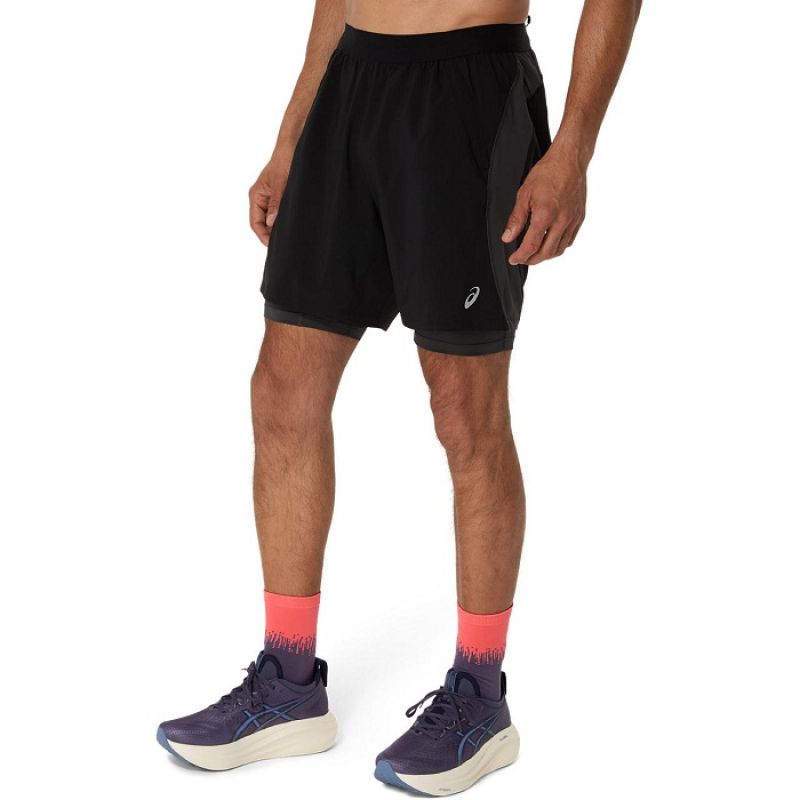 Asics Road 2N1 7IN Shorts M 2011D246001 Ruházat