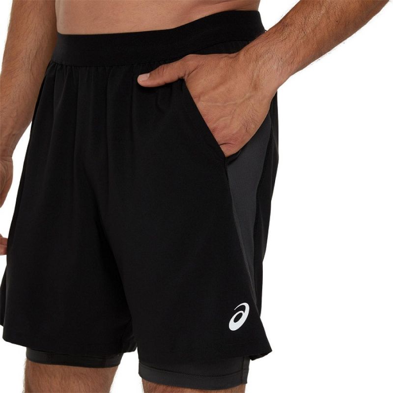 Asics Road 2N1 7IN Shorts M 2011D246001 Ruházat