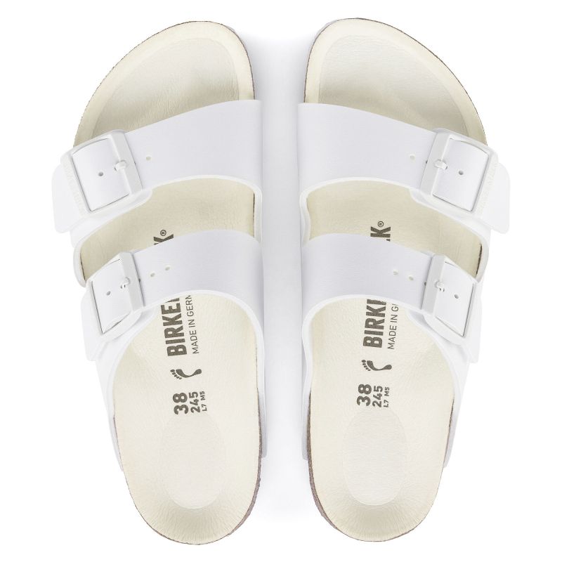 Birkenstock Arizona Birko-Flor Regular Women's/Men's Flip-Flops for Wide Feet for Summer White (1019061) cipő - Sportmania.hu