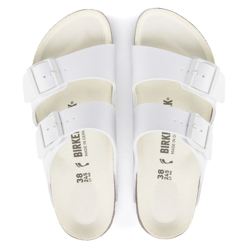 Birkenstock Arizona Birko-Flor Regular Women's/Men's Flip-Flops for Wide Feet for Summer White (1019061) cipő - Sportmania.hu