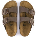 Birkenstock Arizona Kids Birko-Flor Nubuk Mocha narrow flip-flops for kids (0552893) Papucs - Sportmania.hu