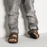 Birkenstock Arizona Kids Birko-Flor Nubuk Mocha narrow flip-flops for kids (0552893) Papucs - Sportmania.hu