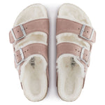 Birkenstock Arizona Suede Leather Shearling Pink Clay LAF Narrow Insulated Flip-Flops (1023258) cipő - Sportmania.hu