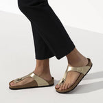 Birkenstock Gizeh Birko-Flor Gold women's flip-flops narrow (1016109) Papucs - Sportmania.hu