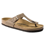 Birkenstock Gizeh Oiled Leather Tobacco Brown Narrow Flip-Flops (0943813) Utcai Női 943813