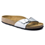 Birkenstock Madrid Birko-Flor Silver Women's Slides Regular Wide (0040411) Papucs - Sportmania.hu