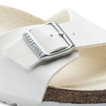 Birkenstock Madrid Birko-Flor White Women's Slides Regular Wide (0040731) Papucs - Sportmania.hu