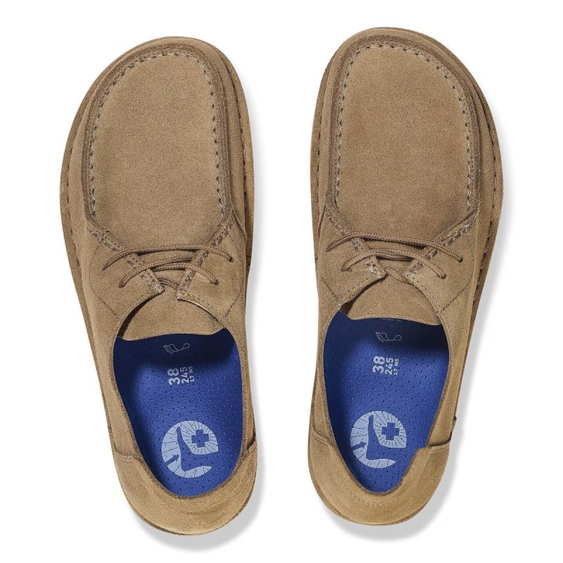 Birkenstock Men's Moccasins UTTI LACE 1027274 GRAY TAUPE (Standard Width) szürke férfi utcai cipő