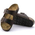 Birkenstock Women's/men's brown Arizona Nubuck Habana narrow flip-flops (52533) cipő - Sportmania.hu