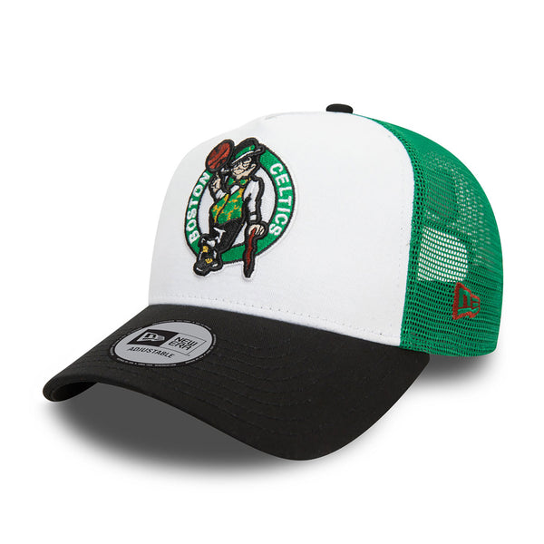 New Era Boston Celtics NBA Black 9FORTY A-Frame trucker sapka