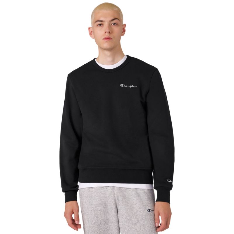 Champion Crewneck Men's Black férfi Pulóver 221792KK001